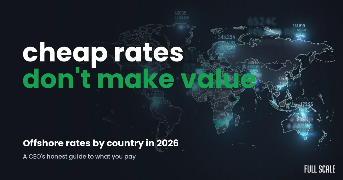comparing-offshore-software-development-rates-by-country hero, Full Scale