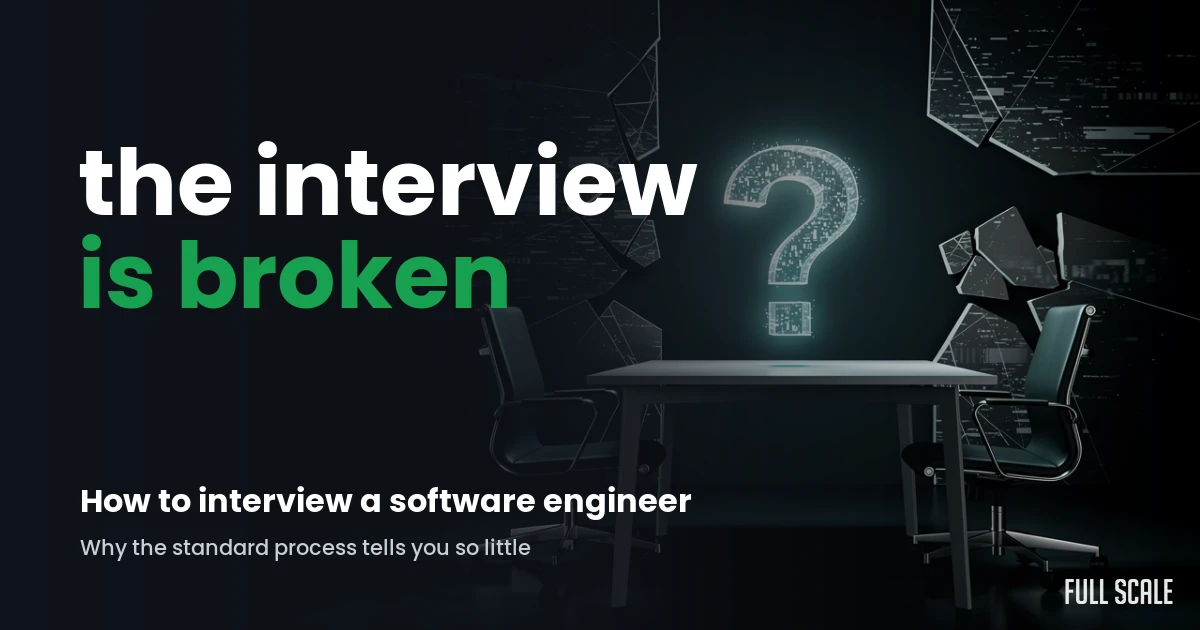 how-to-interview-a-software-engineer hero, Full Scale
